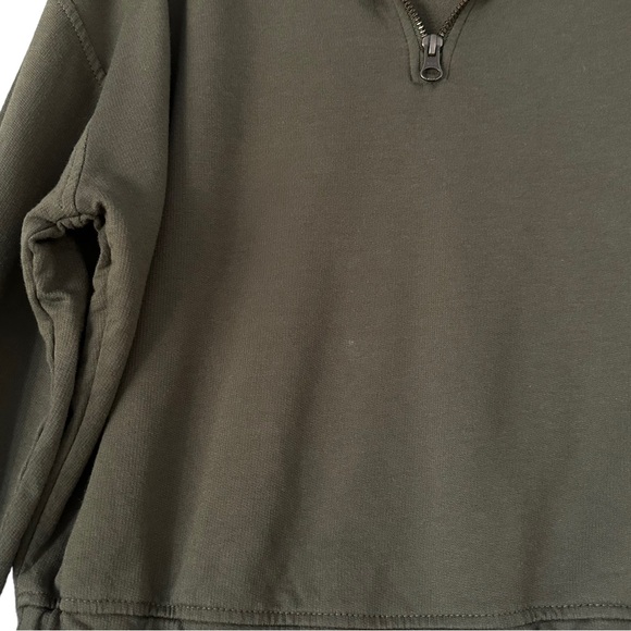 Marine Layer | Rory Zip Sweatshirt in Olive Size S - Picture 6 of 13